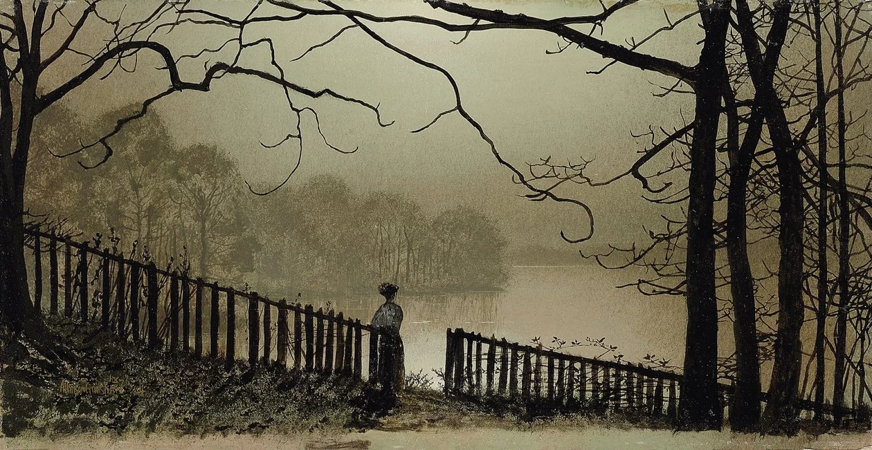 Lago Waterloo, Roundhay Park, Leeds, 1876